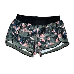 Crane 700817 Green Floral Performance Running‎ Shorts w/Liner XLARGE Sportswear